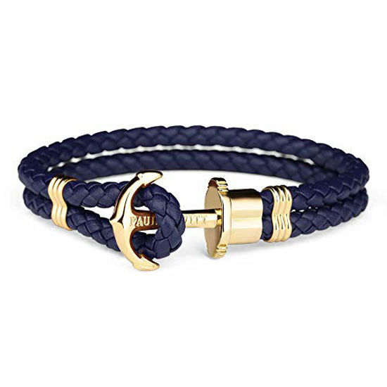 Yellow Chimes Stylish Anchor Charm Leather Wrap Bracelet for Men and Boys  Casual Wear Fashion Jewellery