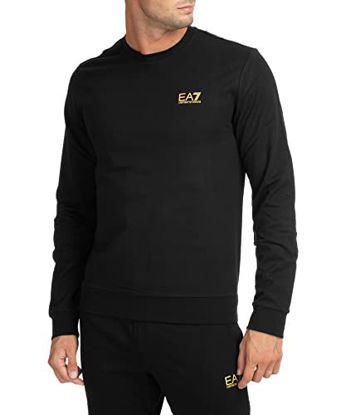 Picture of Emporio Armani EA7 Mens Core ID Cotton Sweatshirt - Black - Small