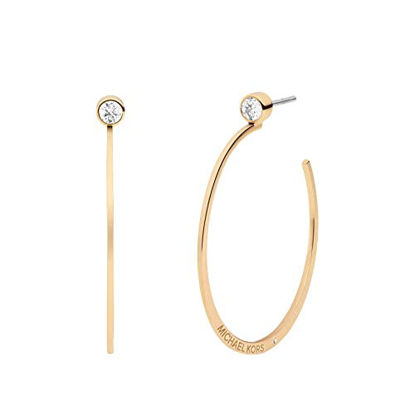 Picture of Michael Kors Fashion Gold-Tone Stainless Steel Hoop Earring (Model: MKJ7903710)