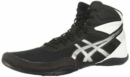 Picture of ASICS Men's Matflex 6 Wrestling Shoes, 8.5, Black/Silver