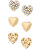 Picture of Michael Kors Women's Logo Love Gold-Tone Stud Earrings (Model: MKJ7021710)