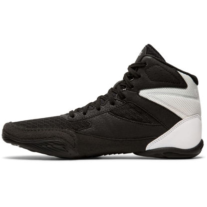 Picture of ASICS Kid's Matflex 6 Grade School Wrestling Shoes, 4, Black/Silver