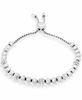 Picture of Michael Kors Blush Rush Silver-Tone Bead Bangle Bracelet