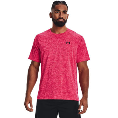Picture of Under Armour Men's Tech 2.0 Short-Sleeve T-Shirt , Penta Pink (975)/Black , XX-Large