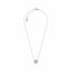 Picture of Michael Kors Logo Silver-Tone and Crystal Pendant Necklace