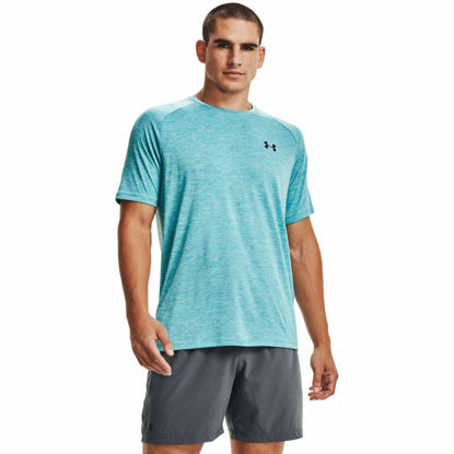 Picture of Under Armour mens Tech 2.0 Short-Sleeve T-Shirt , Cosmos (477)/Black , Small