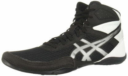 Picture of ASICS Men's Matflex 6 Wrestling Shoes, 11.5, Black/Silver