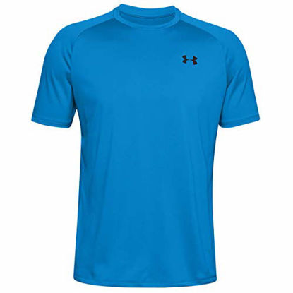 Picture of Under Armour Men's Tech 2.0 Short-Sleeve T-Shirt , Electric Blue (428)/Black, Large