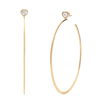 Picture of Michael Kors Fashion Gold-Tone Stainless Steel Hoop Earring (Model: MKJ7900710)
