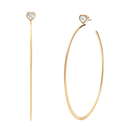 Picture of Michael Kors Fashion Gold-Tone Stainless Steel Hoop Earring (Model: MKJ7900710)