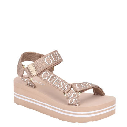Picture of GUESS Women's AVIN Wedge Sandal, Rose Gold, 6.5