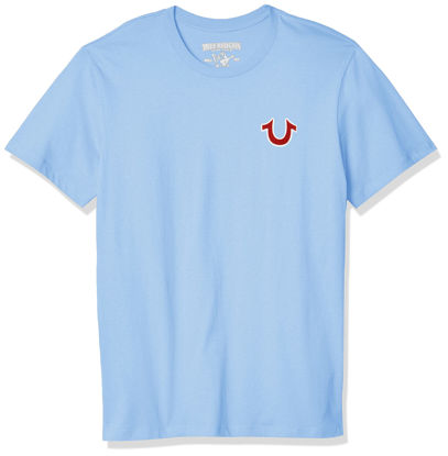 Picture of True Religion Men's Buddha Logo Short Sleeve Tee, Oasis Blue, XXXL