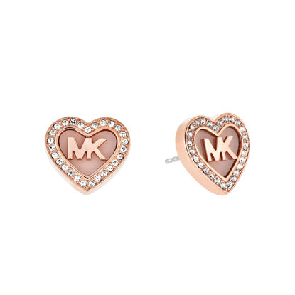 Picture of Michael Kors Women's Symbols Rose Gold-Tone Stud Earrings (Model: MKJ5066791)