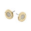 Picture of Michael Kors Gold Tone Logo Pave Stud Earrings