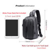Picture of OZUKO Sling Backpack Sling Bag Crossbody Backpack Shoulder Casual Daypack Rucksack for Men (Gray2)