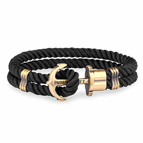 Madeinsea© - Gold Leather Anchor Bracelet