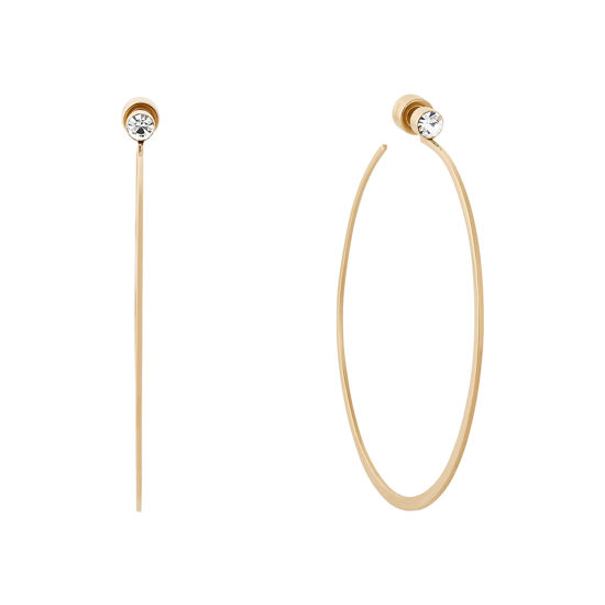 Picture of Michael Kors Gold Tone Modern Brilliance Hoop Earrings