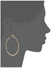 Picture of Michael Kors Gold Tone Modern Brilliance Hoop Earrings