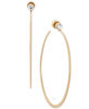 Picture of Michael Kors Gold Tone Modern Brilliance Hoop Earrings
