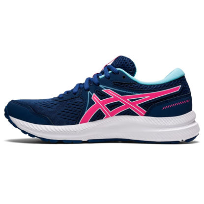 Picture of ASICS Women's Gel-Contend 7 Running Shoes, 8.5, Midnight Blue/HOT Pink