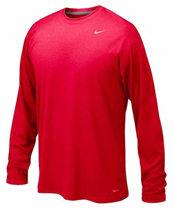 Picture of Nike Men's Team Legend Long Sleeve Training Top - University RED/Cool Grey - 727980-657 - SZ. Small