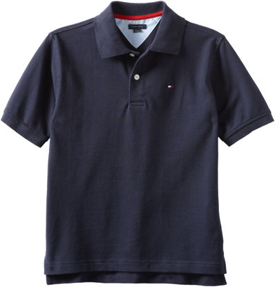 Picture of Tommy Hilfiger Big Boys' Short Sleeve Ivy Polo Shirt, Masters NavySmall(8/10)