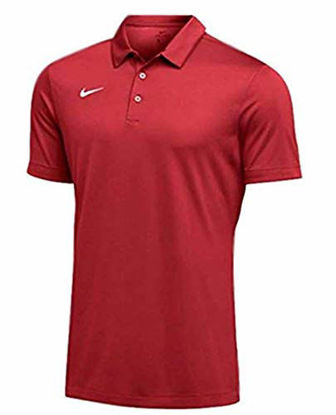Picture of Nike Mens Dri-FIT Short Sleeve Polo Shirt (Small, Crimson)