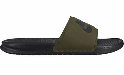Picture of Nike Men's Benassi Just Do It Athletic Sandal,  Cargo Khaki/Black,10