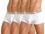 Picture of HUGO BOSS Men's 3-Pack Stretch Cotton Regular Fit Trunks, White, Small