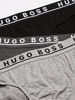 Picture of BOSS Men's 3-Pack Classic Regular Fit Stretch Briefs, Gray/Charcoal/Black, Small