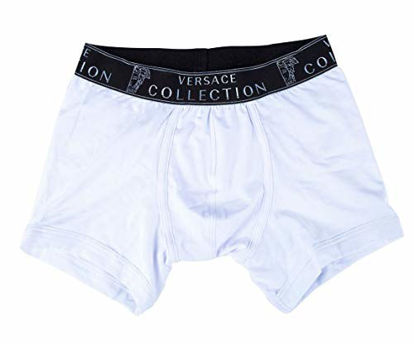 Picture of Versace Collection Men's White Stretch Cotton Medusa Boxer Breif Viop12 (XL)