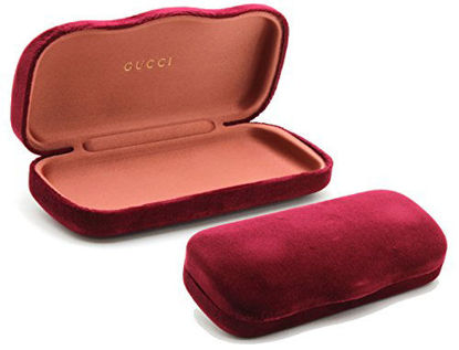 Picture of New Gucci Velvet Hard Clam-shell Case, 2017 Collection. (Medium, Dark Red)