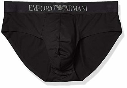 Picture of Emporio Armani Men's Microfiber Brief, Black, S