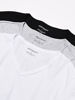 Picture of Emporio Armani Men's Pure Cotton Men's 3 Pack V-neck T-shirt Shirt, -grey/white/black, X-Large