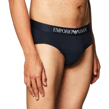 Picture of Emporio Armani Men's Stretch Cotton Brief, Navy, Small