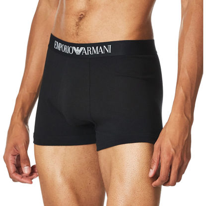 Picture of Emporio Armani Men's Stretch Cotton Boxer Brief, Black, Small