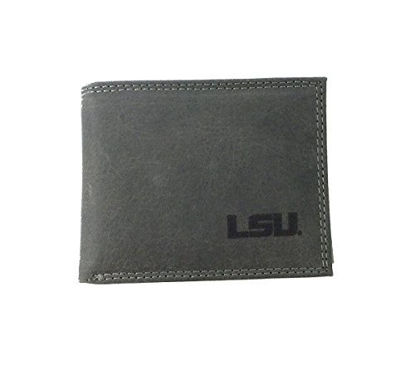 Picture of Zeppelin Products NCAA Louisiana State University Tigers Grey Embossed Passcase Wallet
