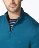Picture of Nautica Men's Quarter-Zip Sweater, Blue Coral, Medium