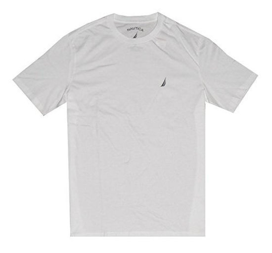 Picture of Nautica Men Short Sleeve Classic Crewneck Tee T-Shirt (L, White)