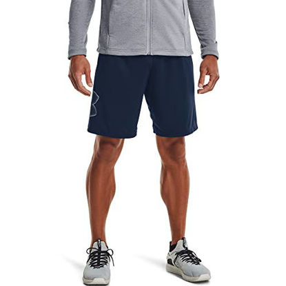 Picture of Under Armour mens Tech Graphic Shorts , Academy (409)/Black , 4X-Large Tall