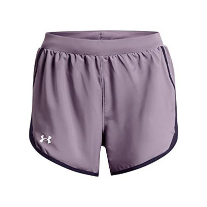 Picture of Under Armour Women's Fly By 2.0 Running Shorts , Club Purple (530)/Reflective , 3X-Large