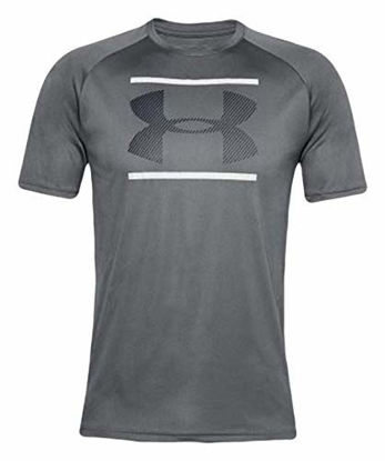 Picture of Under Armour Men's UA Velocity Graphic Short Sleeve Shirt (Pitch Gray 012, Small)