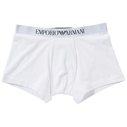 Picture of Emporio Armani Men's Stretch Cotton Boxer Brief, White, Small