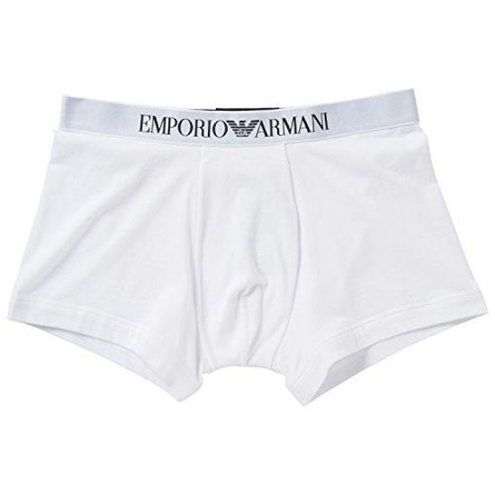 Picture of Emporio Armani Men's Stretch Cotton Boxer Brief, White, Small