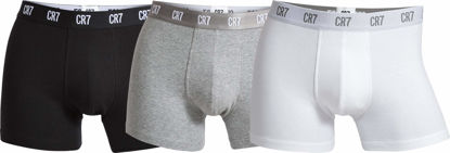 Picture of CR7 Men's Basics 3 Pack - Organic Cotton Blend Trunks
