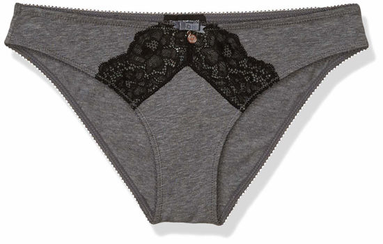 Picture of Emporio Armani Women's Deluxe Cotton Brief, Dark Gray Melange, XL