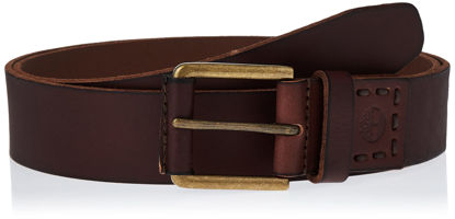 Picture of Timberland Men's Big and Tall Casual Leather Belt, Dark Brown, 48