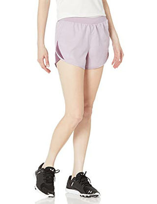 Picture of Under Armour Women's Fly By 2.0 Running Shorts , Mauve Pink Full Heather (698)/Mauve Pink Full Heather , X-Large