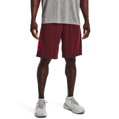Picture of Under Armour mens Tech Graphic Shorts , (690) Chestnut Red / / Radio Red , Small