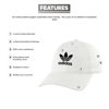 Picture of adidas Originals Men's Relaxed Fit Strapback Hat, White/Black, One Size